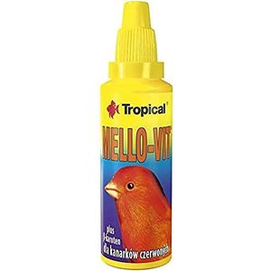 Mello-Vit 30 ml - Speciale Micro-element Toevoeging aan het Voer voor Rode Kanaries, Gestabiliseerd, met Essentieel en Goed Opneembaar Calcium, Magnesium en ß-caroteen