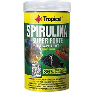 Tropical Super Spirulina Forte Granulaat voer met 36% Spirulina (Platensis) aandeel, per stuk verpakt (1 x 250 ml)