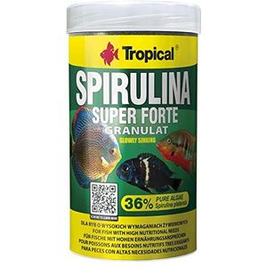 Tropical Super Spirulina Forte granulaatvoer met 36% Spirulina (Platensis), per stuk verpakt (1 x 250 ml)