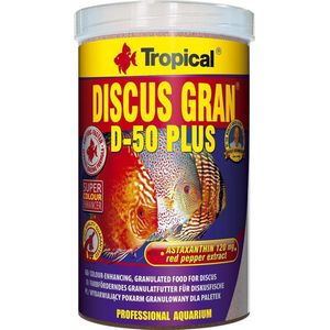 Tropical Discus Granulaat D-50 PLUS | 1 Liter | Aquarium Visvoer | Discusvoer