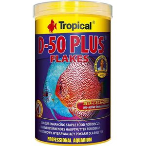 Tropical Discus Vlokvoer D-50 Plus | 1 Liter | Aquarium Visvoer | Discusvoer