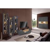 INOSIGN Lowboard Toledo,Breite 159cm, trendige TV-Schrank mit dekorative Fräsungen, TV-Board ohne Beleuchtung, TV-Kommode mit viel Stauraum