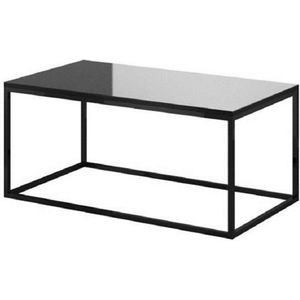 Helio - Salontafel - 110 x 60 - zwart / zwart glas