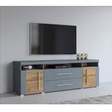 INOSIGN Lowboard "Roger,Breite 182 cm, stilvolle TV-Kommode, 2Türen 2 Schubladen", TV-Schrank mit viel Stauraum, TV-Board