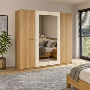 WOOOD Kledingkast Connect 195 x 94cm, 2 deuren - Wit - 360301-GOW