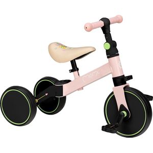 MoMi Loris Loopfiets - Driewieler - Balance Bike - geschikt vanaf 2 jaar - Roze