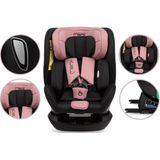 MoMi autostoel Urso i-Size - met isoFix - Zwart-Roze (40-150cm)