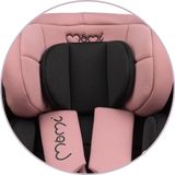 MoMi autostoel Urso i-Size - met isoFix - Zwart-Roze (40-150cm)