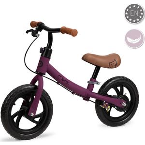 Momi Breki Kinderloopfiets voor meisjes en jongens vanaf 3 jaar (max. lichaamsgewicht 25 kg), stabiel, licht metalen frame 3 kg, verstelbare zadelhoogte met Quick Release, lekvrije Eva-wielen