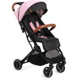 MoMi Wandelwagen - Compacte Lichtgewicht Buggy - Estelle - Pink (geschikt van 6mnd - 15kg)