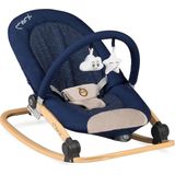 MoMi LUMIWOOD - automatisch wipstoeltje, met muziek - Navy Blue