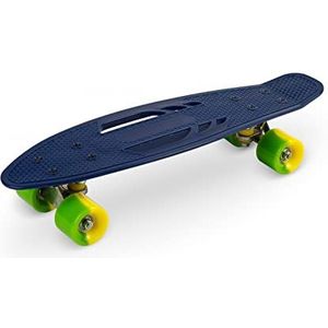 QKIDS Skateboard Galaxy | kinderen | tot 50 kg | stille wielen | antislip platform | ABEC-7-lagers | citroen