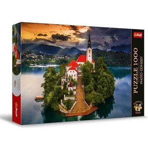 Trefl Premium Plus Quality - Puzzle Photo Odyssey: Bled meer, Slovenië - 1000 stukjes, Unieke fotoserie, Perfect passende elementen, voor volwassenen en kinderen vanaf 12 jaar