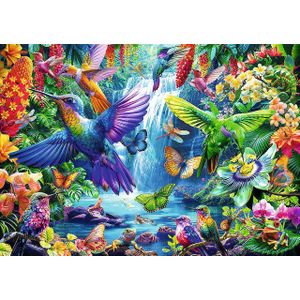 Trefl - Kolibries in de tropen - 1000 stukjes puzzel - DIY puzzel met vogel, creatief entertainment, vrije tijd, voor volwassenen en kinderen vanaf 12 jaar