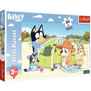 Trefl - Puzzels - Vloerpuzzel - Blauw - 24 Maxi-stukken - Bluey