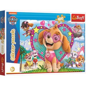 GLITTERPUZZEL PAW PATROL 100PCS