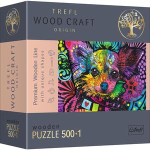 Trefl Wooden Puzzle Colorful Puppies 500+1 stuks