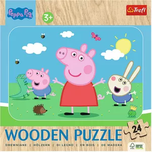 Ravensburger Peppa Pig Kinderpuzzel – 2x12 Stukjes, Vanaf 3 Jaar, Met Mini-poster, Educatief En Vrolijk