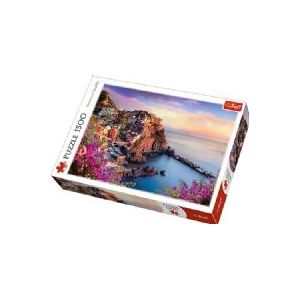 Trefl - Uitzicht op Manarola - Legpuzzel - 1500 Stukjes - Karton