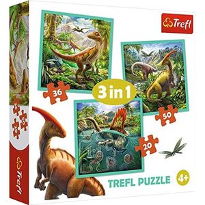 Trefl - Legpuzzels - Set van 3 - Meerdere Kleuren - Natuurlijke Materialen