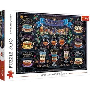 Trefl - Puzzel - Koffie - 500 Stukjes - Milieuvriendelijke Materialen