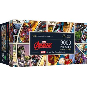 Trefl - Puzzle UFT: Marvel - Legpuzzel - 9000 Stukjes - Dik Karton - BIO - EKO