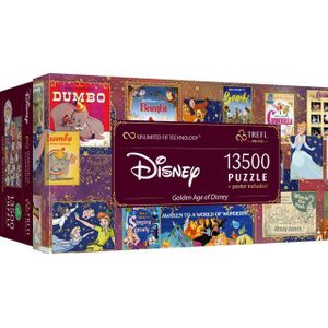 Trefl Prime UFT puzzel: Disney, Golden Age of Disney – 13500 stukjes, grote puzzel, BIO, EKO, collage met superhelden, entertainment voor volwassenen en kinderen vanaf 12 jaar