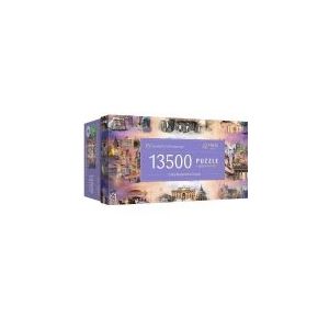 Trefl Prime - UFT puzzel: Cities beyond the clouds - 13500 stukjes, Grote puzzel met beroemde monumenten, Collage, het dikste karton, BIO, ECO, Ontspanning voor volwassenen en kinderen vanaf 12 jaar