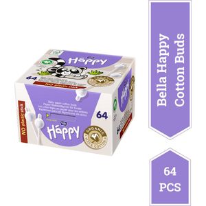 Bella Baby Happy - Wattenstaafjes - 64 St - 100% Katoen - Voor Kinderen