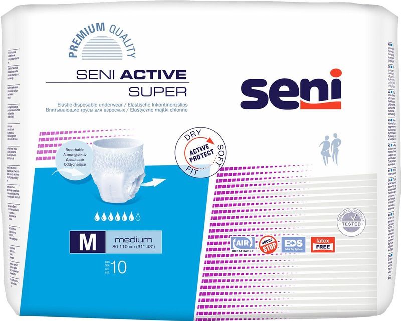 Slip Seni Active Plus Pants 5212 M (per 10)