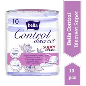 BELLA Control Discreet Super - Incontinentieverband - 10 Stuks - Zacht Materiaal