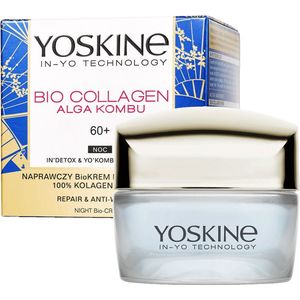 Yoskine Bio Collageen Anti Rimpel Nachtcrème 60+, 50ml