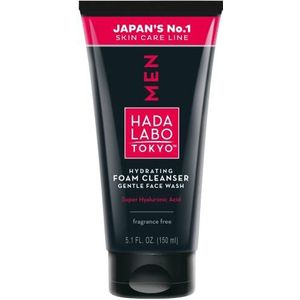Hada Labo Tokyo Men Face Wash - Cream reinigingsschuim voor gezicht met hyaluronzuur gezichtsreiniging voor mannen - 2 soorten hyaluronzuur voor een betere gezichtsverzorging