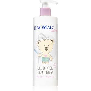 Linomag Emolienty Shampoo & Shower Gel Douchegel en Shampoo 2in1 voor Kinderen vanaf Geboorte 400 ml