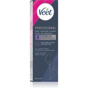 Veet Professional All Skin Types Ontharingscrème voor Alle Huidtypen 100 ml