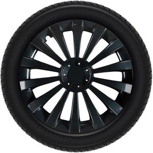 Wieldoppen set - 16 inch – Meridan zwart (4 stuks)