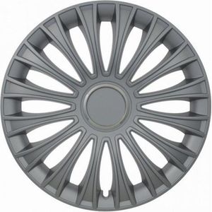 Jestic - Wieldoppenset - Zilver - Slagvast Kunststof - Set van 4 Stuks