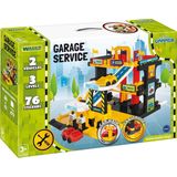 Wader 50460 - service garage op drie niveaus met lift, servicegebied en twee voertuigen, vanaf 3 jaar, ideaal als cadeau voor creatief spelen