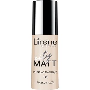 Lirene - City Matt - Foundation - Tint 205 Sand - 30 ml