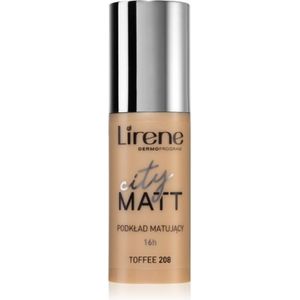 Lirene - City Matt - Foundation - Tint 208 Toffee - 30 ml
