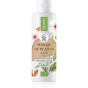 Lirene Power of Plants Almond Make-up Remover Milk met Glad makende Effect 200 ml