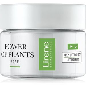 Lirene Power of Plants Rose Lifting Crème met Glad makende Effect 50 ml
