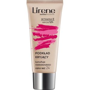 Lirene - Vitamin E - Dekkende Fluid Foundation - Tint 24 Beige - 30 ml