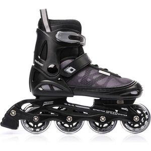 METEOR Area Verstelbare Inline Skates / Skeelers - ABEC-7 Carbon lagers - Zwart - Maat 30 - 33