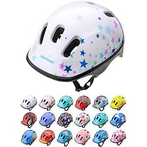 meteor® fietshelm kinderhelm MTB scooter helm helmet voor downhill scheidingshelm mountainbike inliner skatehelm BMX fietshelm jongens meisjes Fahrradhelmet bike KS06 (stars, XS 44-48 cm)