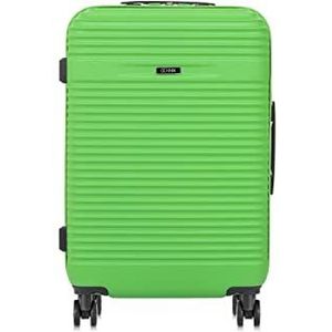 OCHNIK Koffer | Harde koffer | Materiaal: ABS | Model: WALAB-0040 | 4 wielen | Hoge kwaliteit, groen, M, harde koffer, Groen, Harde hoes