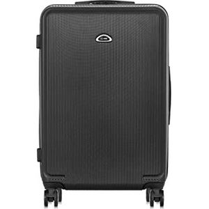 OCHNIK Koffer | Harde koffer | Materiaal: ABS | 4 Wielen | Hoge kwaliteit (zwart 2, L), Zwart 2, L, Koffer