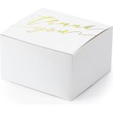 Geschenkboxen Dankeschön Gold 6cm 10Stück