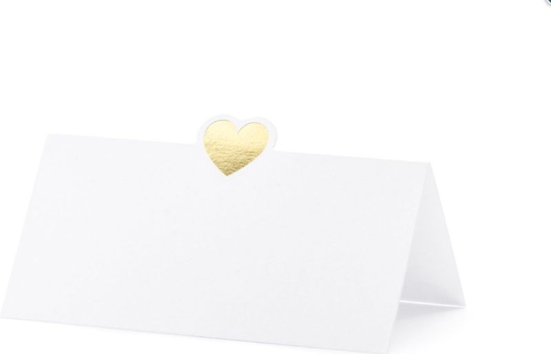 Naamkaartjes Goud 10cm 10st