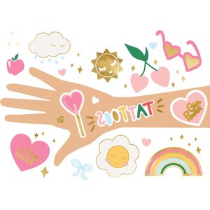 Tattoos Bloemen Mix 14st